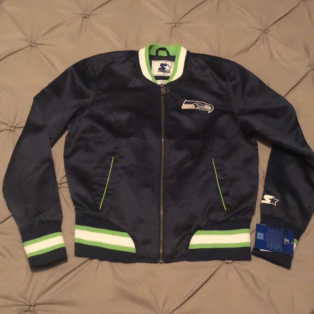Seattle Seahawks starter jacket women’s sz M NWT